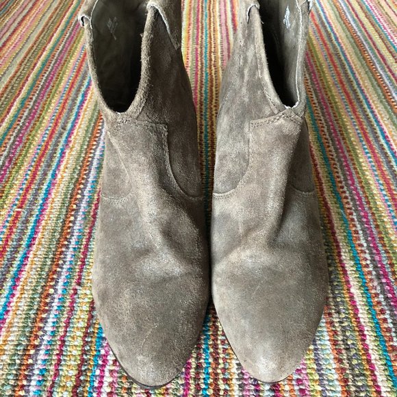 Ash Jalouse Taupe Suede Booties - Picture 2 of 4